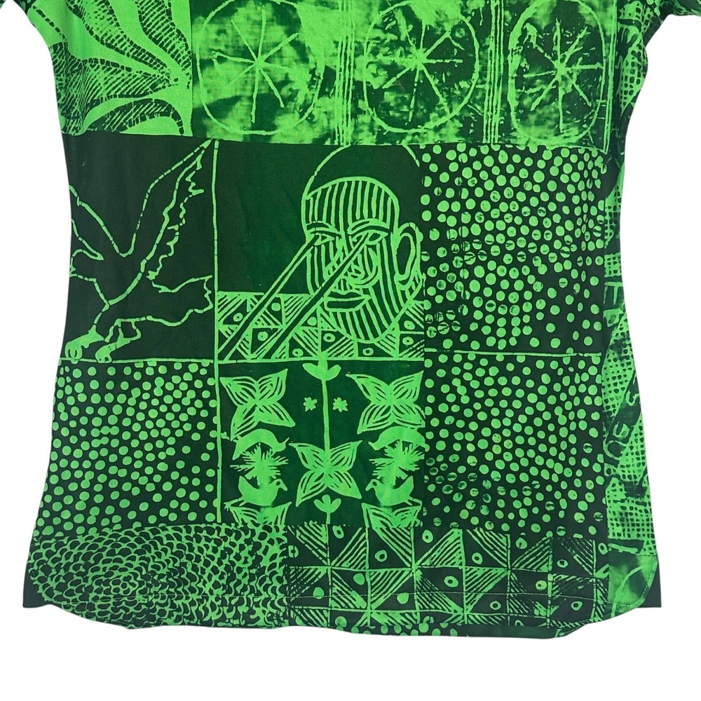 Nike Womens Nigeria Soccer Jersey S Green Graphic Print Dri-FIT Slim Fit DN0702 - Picture 7 of 11